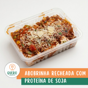 ABOBRINHA RECHEADA COM PROTEÍNA DE SOJA - 350G