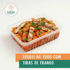 FUSILLI AO SUGO COM TIRAS DE FRANGO - 350G