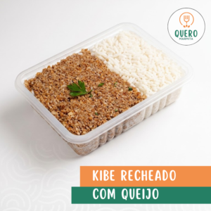 KIBE DE PROTEÍNA DE SOJA RECHEADO COM QUEIJO - 350G